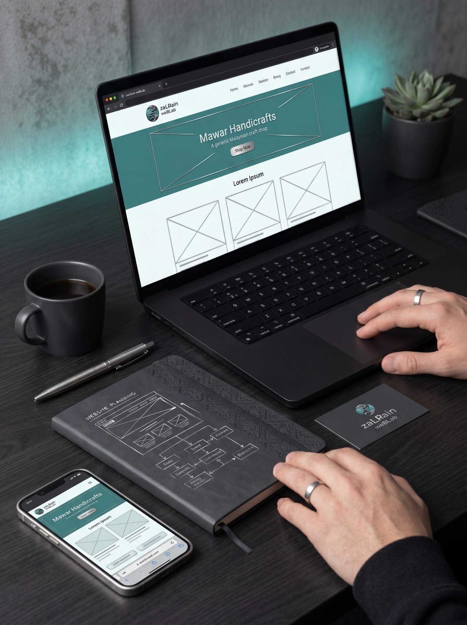Founder workspace zaLRainz weBLab